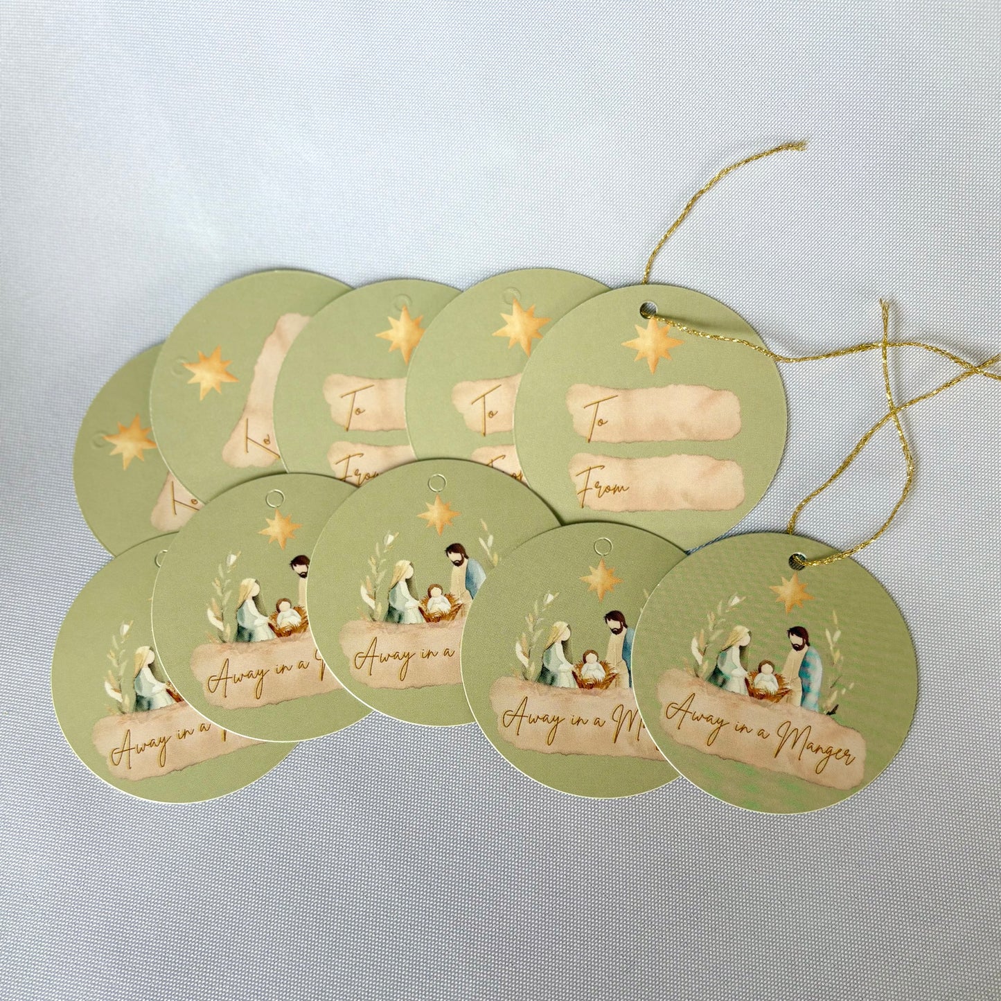 Away In A Manger - Gift Tags