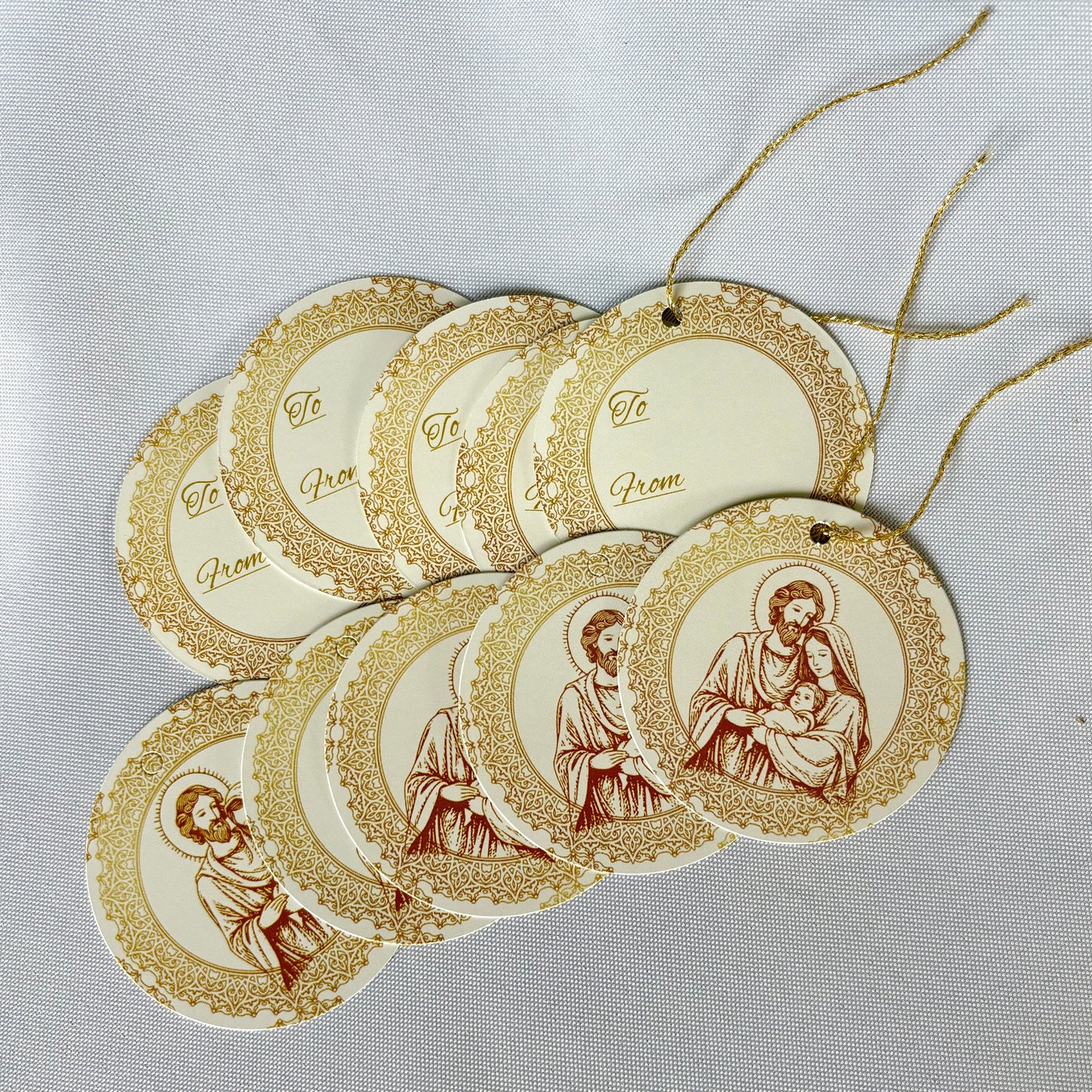 Golden Nativity- Gift Tags