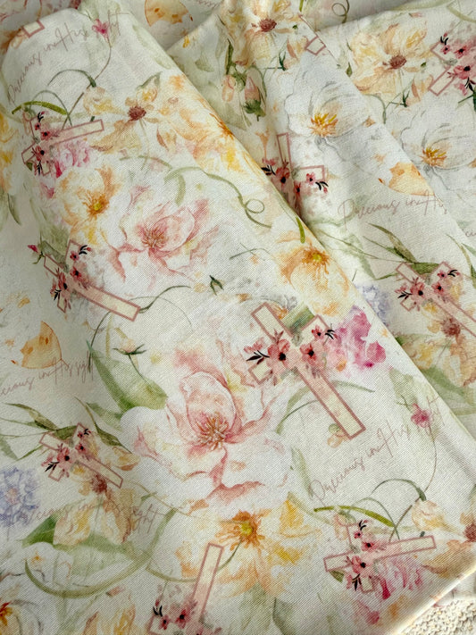 Precious in His Sight - 100% Cotton Fabric, Sold Per 1/2 Metre