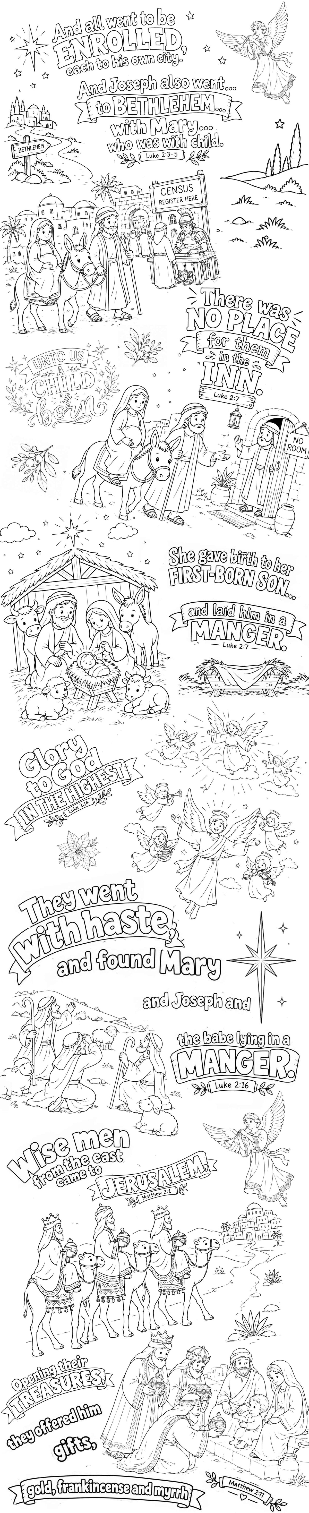 Christmas Colouring Table Runner