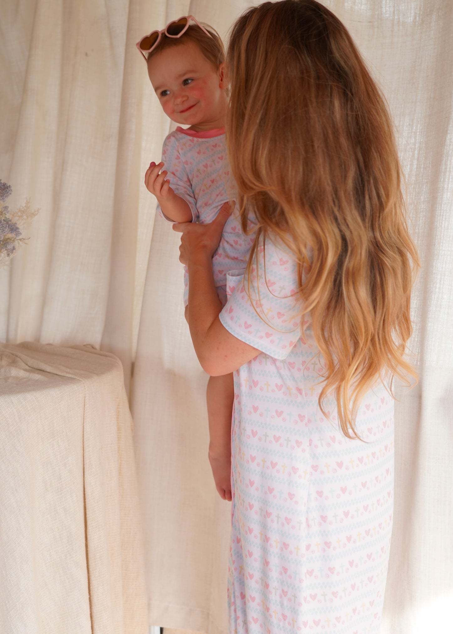 Faithful Hearts- Button Up Nightie- Cotton