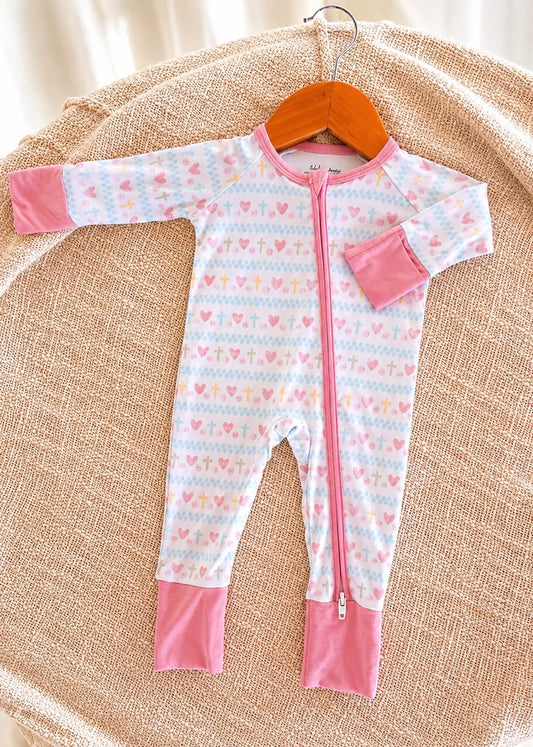 Faithful Hearts -Baby Suit -- Cotton