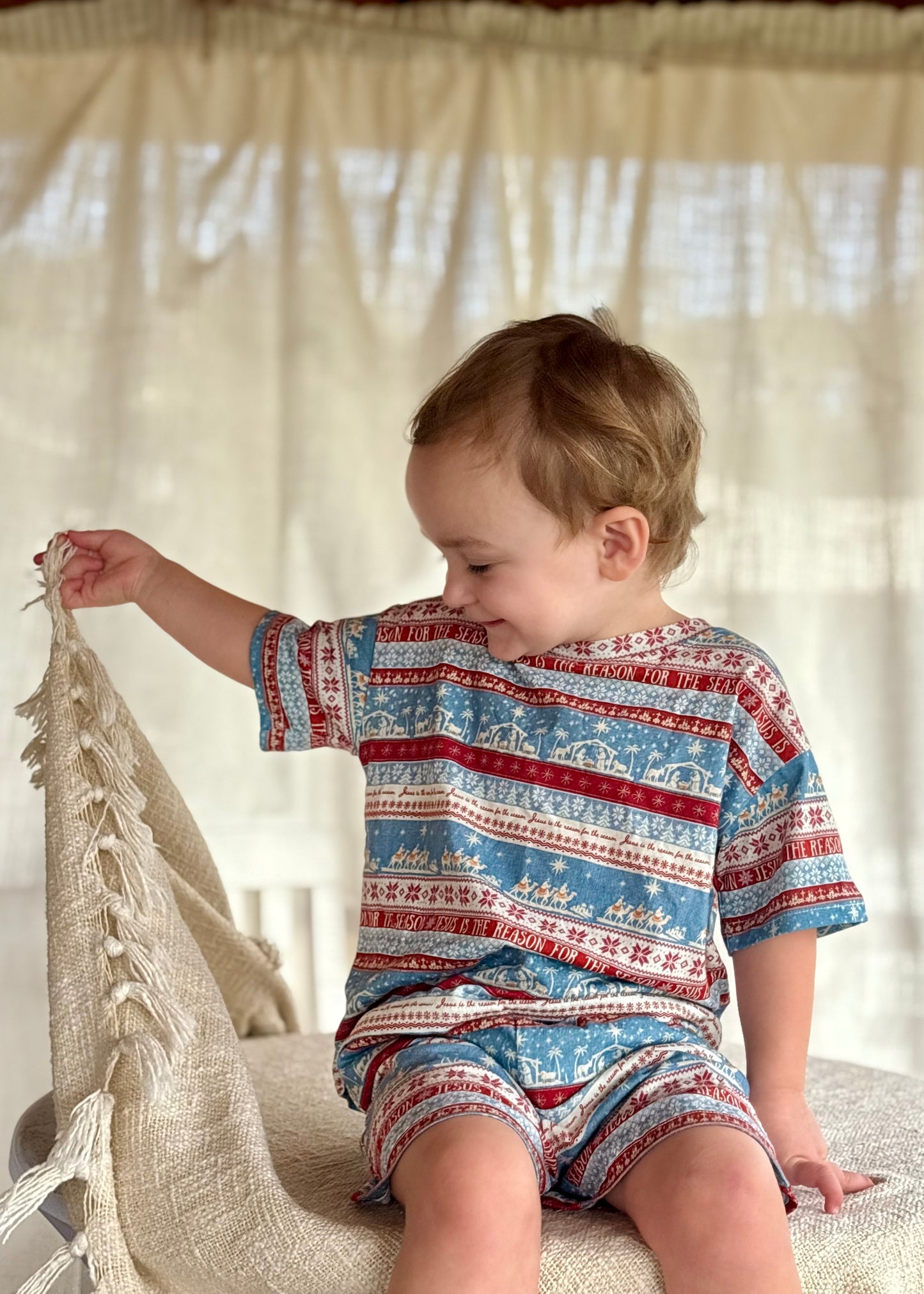 O Holy Night - Children's T-Shirt & Shorts Set - Cotton