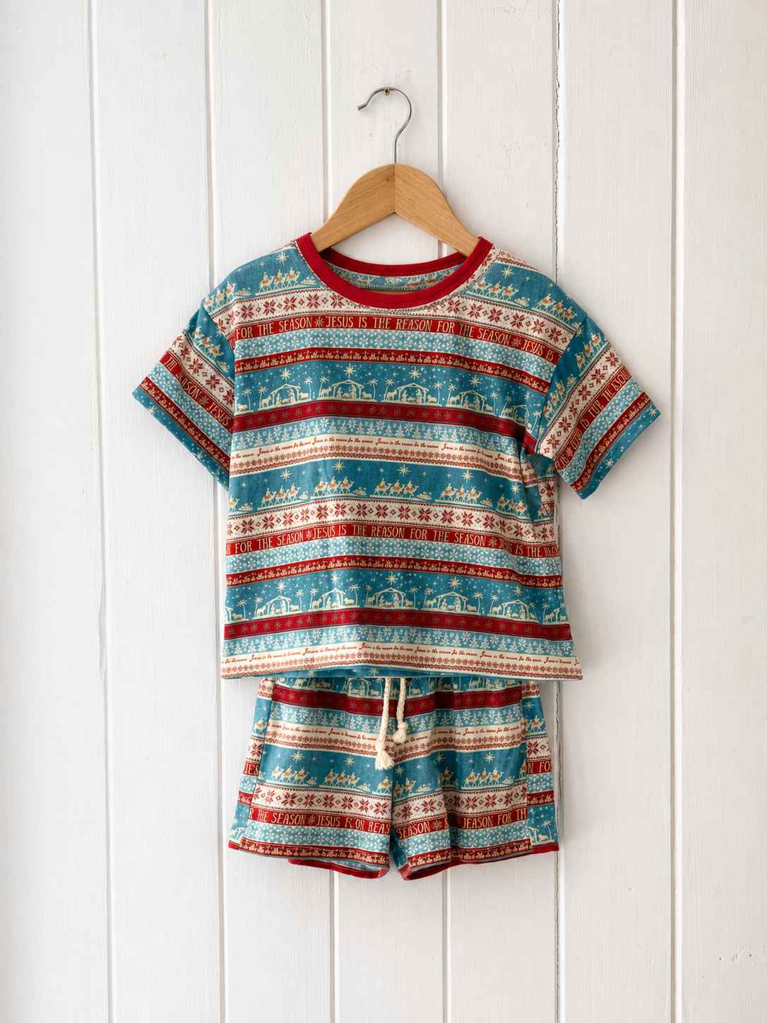 O Holy Night - Children's T-Shirt & Shorts Set - Cotton