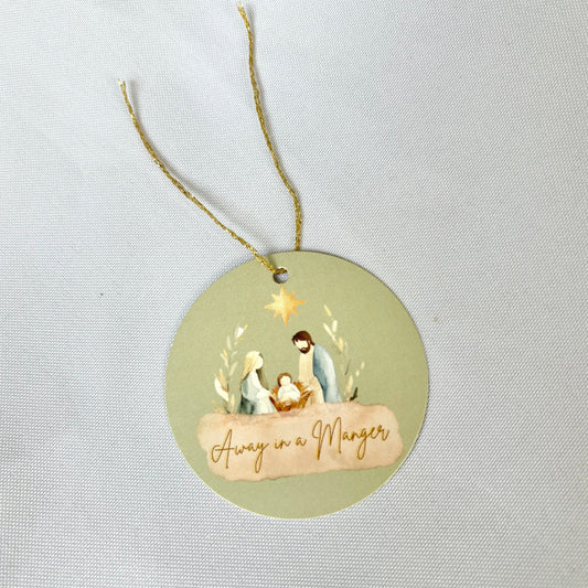 Away In A Manger - Gift Tags