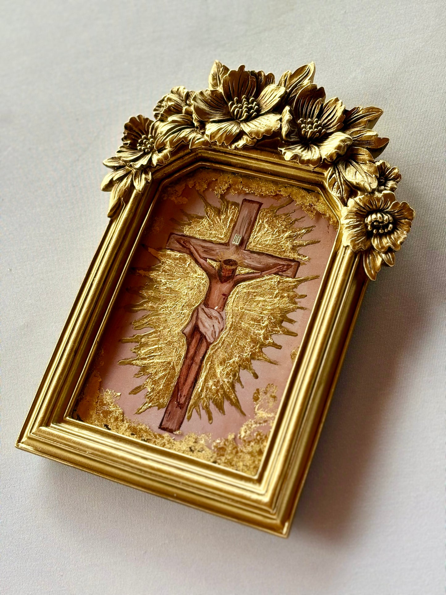 Rose Frame Greater Love Hath No Man