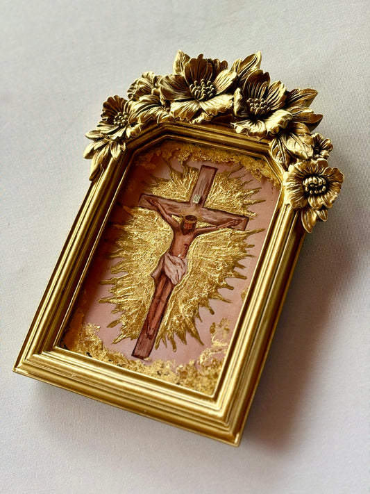 Rose Frame Greater Love Hath No Man