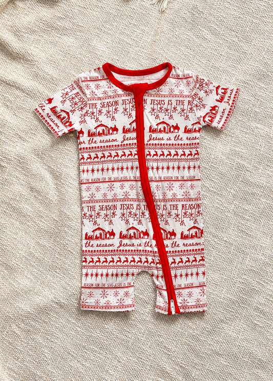 Jesus is the Reason - Baby Romper - Cotton