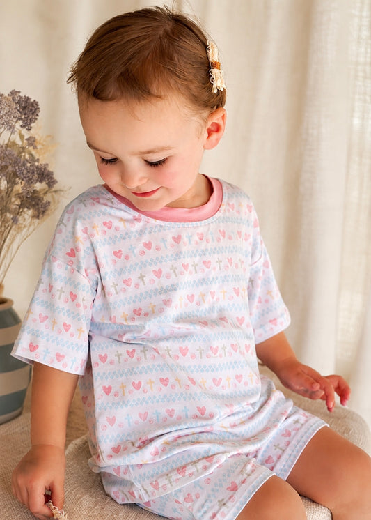 Faithful Hearts - Child Set - Cotton