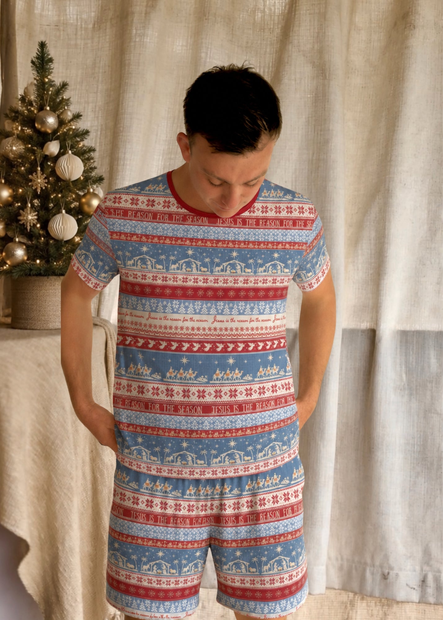 O Holy Night-  T-Shirt & Shorts Set - Unisex