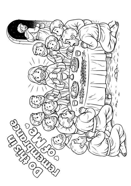 Free Children's Christian Easter Colouring-In