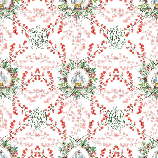 O Holy Night - Cherries Wrapping Paper